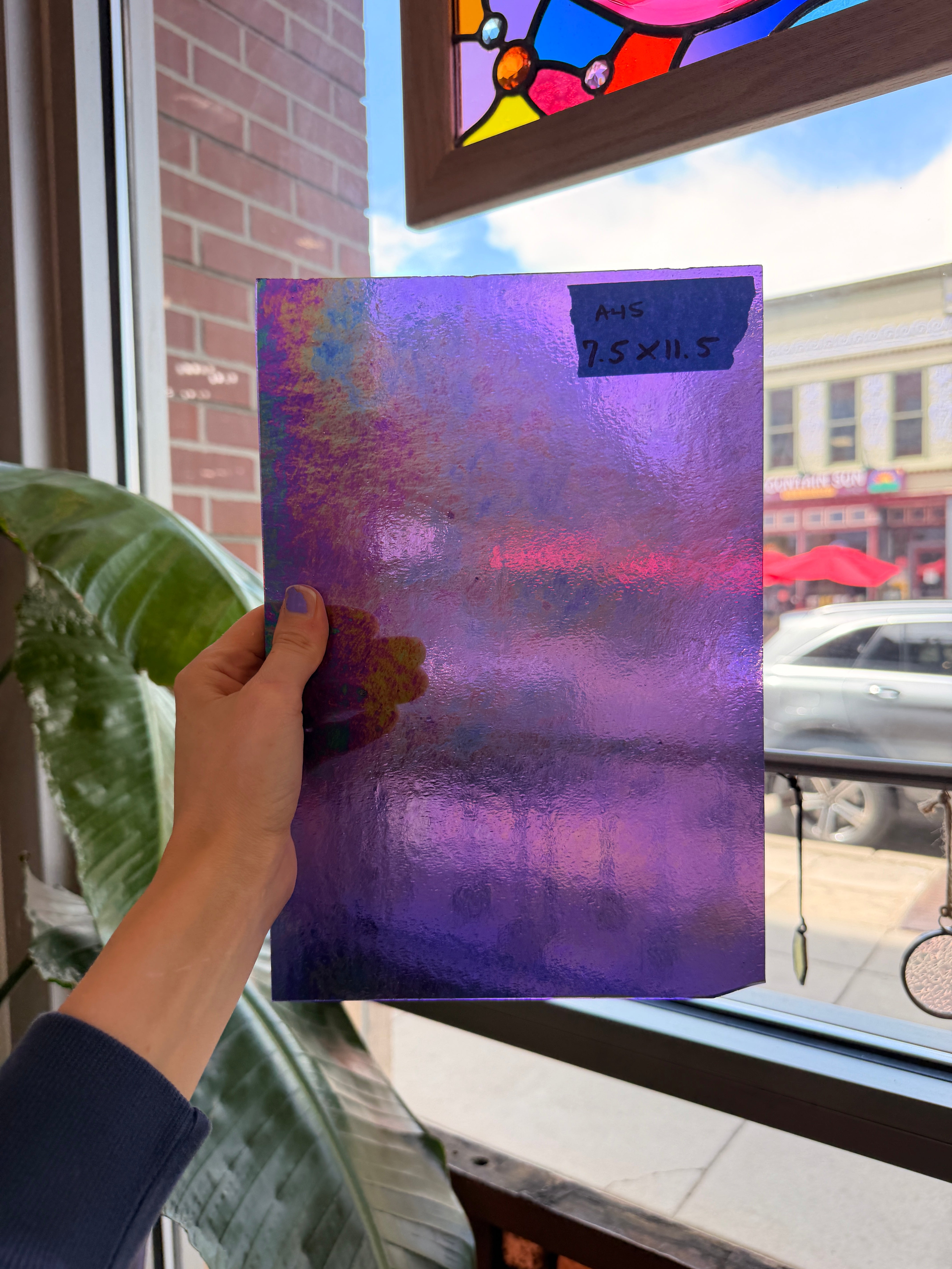 Medium Violet Luminescent Wissmach Sheet Glass Wissmach Glass