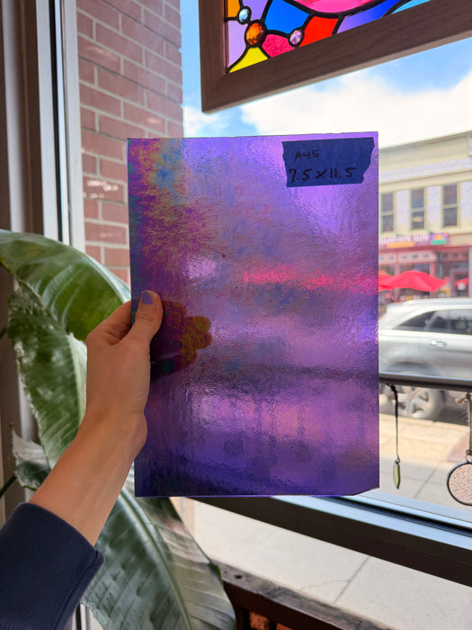 Medium Violet Luminescent Wissmach Sheet Glass Wissmach Glass