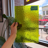 Pear/Lime Green Florentine Wissmach (WI 1146 FLOR) Sheet Glass Wissmach Glass 7.5x11.5in (WM-67670061)