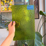 Pear/Lime Green Florentine Wissmach (WI 1146 FLOR) Sheet Glass Wissmach Glass