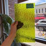 Pear/Lime Green Florentine Wissmach (WI 1146 FLOR) Sheet Glass Wissmach Glass 6x12in (WM-67702829)