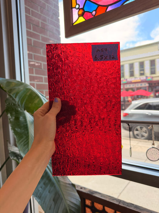 Red Florentine Wissmach Sheet Glass Wissmach Glass