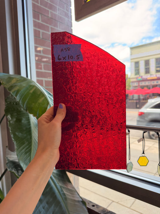Red Florentine Wissmach Sheet Glass Wissmach Glass