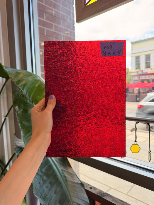 Red Florentine Wissmach Sheet Glass Wissmach Glass
