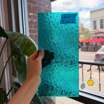 Robin's Egg Teal Florentine Wissmach (WI 25 FLOR) Sheet Glass Wissmach Glass