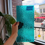 Robin's Egg Teal Florentine Wissmach (WI 25 FLOR) Sheet Glass Wissmach Glass