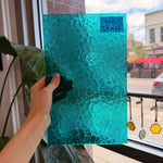 Robin's Egg Teal Florentine Wissmach (WI 25 FLOR) Sheet Glass Wissmach Glass
