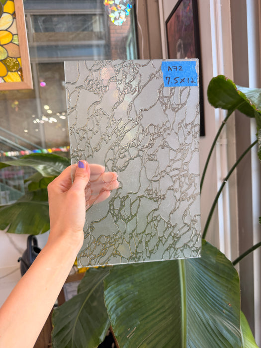 Frosted Krinkled Delta Industrial (IM 400F) Sheet Glass Colorado Glassworks