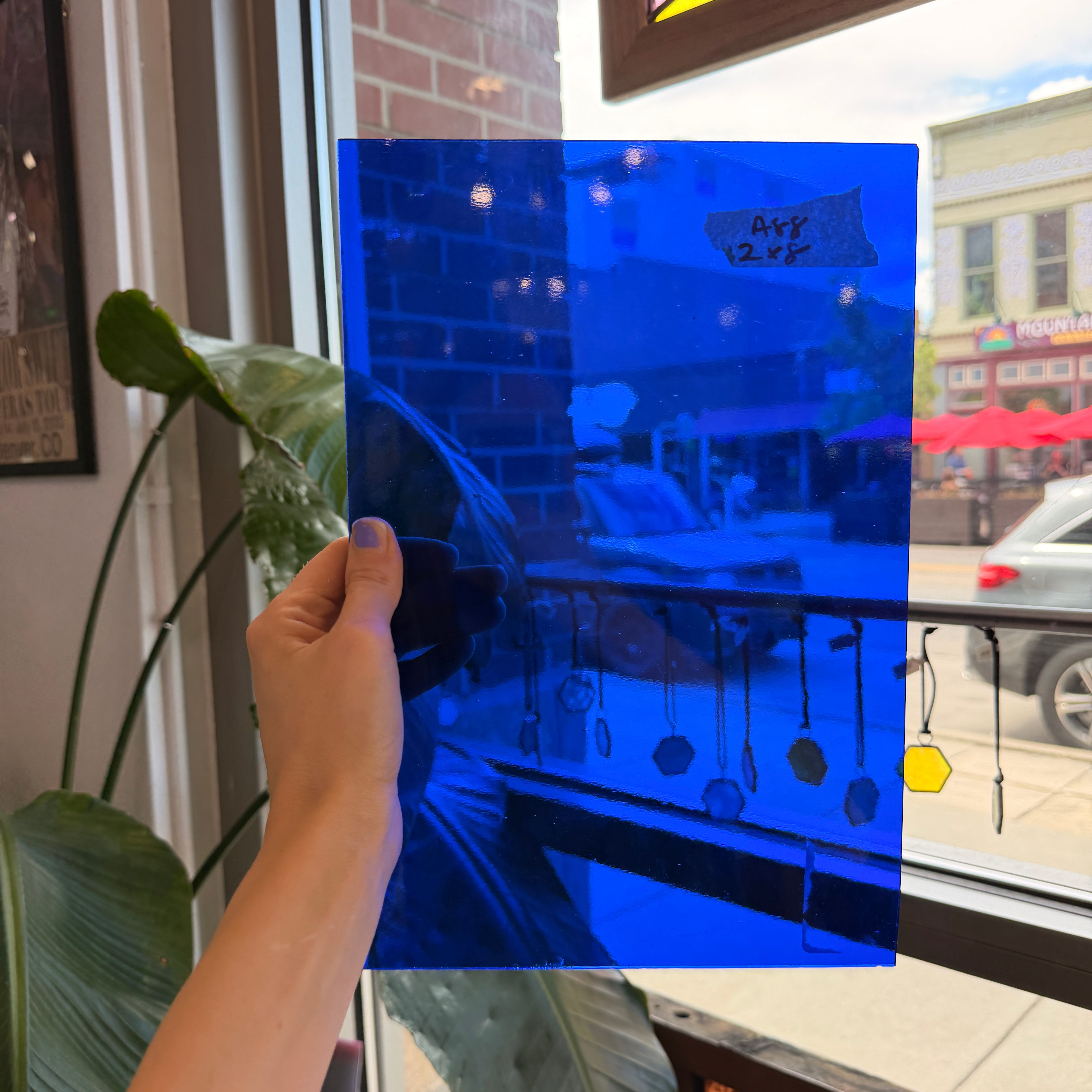 Dark Blue Transparent Oceanside Fusible 96 COE