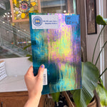 Peacock Blue Iridescent Wissmach Fusible 96 COE Fusible Sheet Glass Wissmach Glass 7.5x12in (WM-65736749)