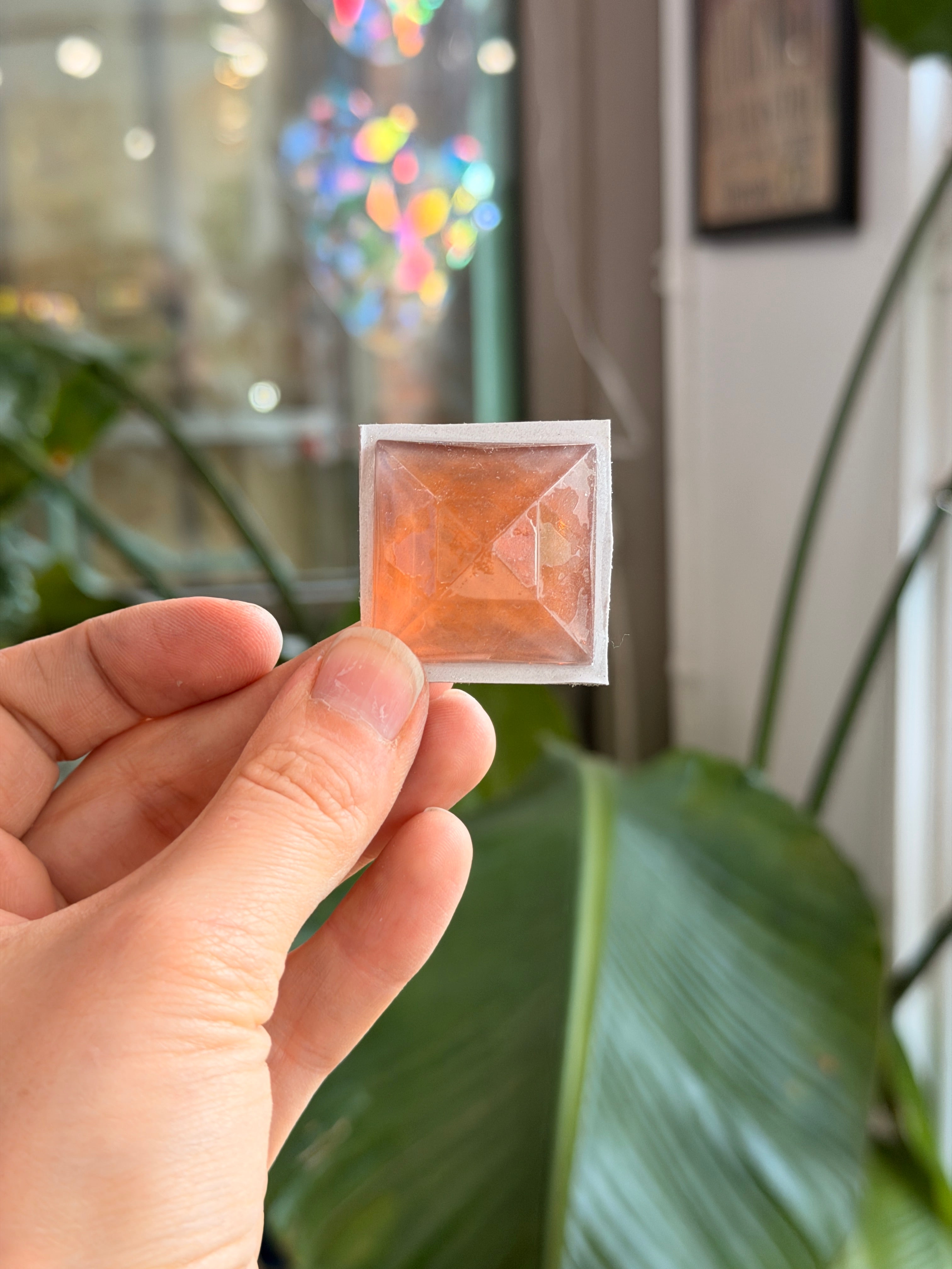 Peach Jewel - Square (30 mm) Tools Colorado Glass Works