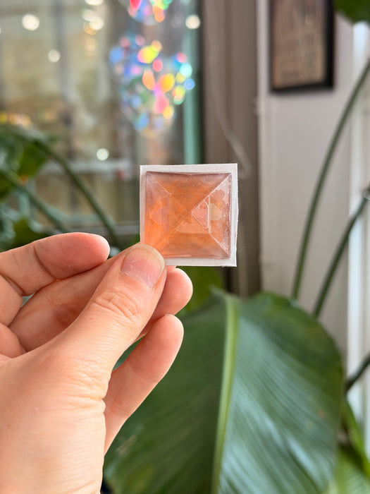 Peach Jewel - Square (30 mm) Tools Colorado Glass Works