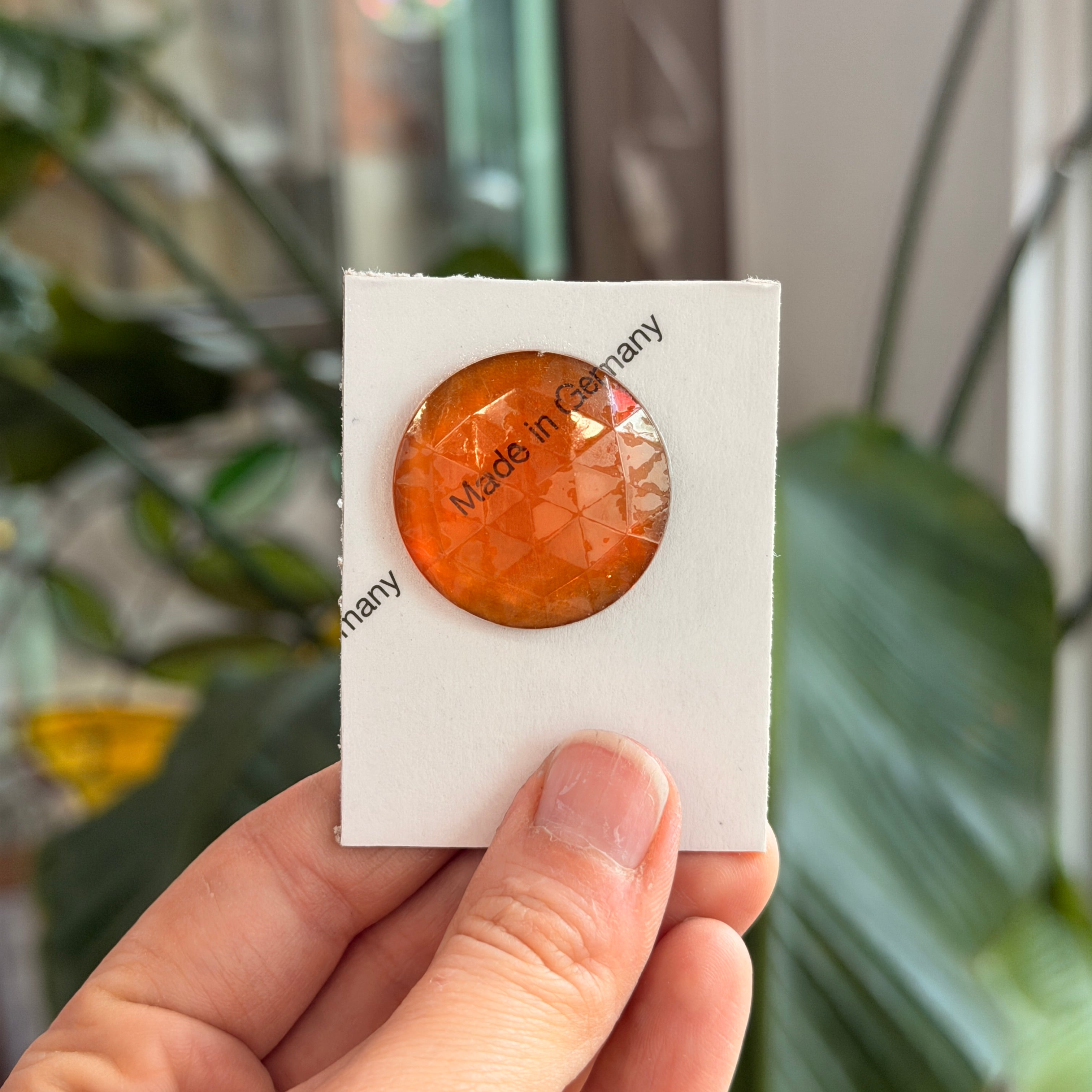 Amber Jewel - Round (30mm)