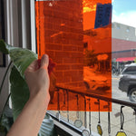 Orange Transparent Artique Spectrum Sheet Glass Spectrum Glass 11.5x7in (SP-68843309)