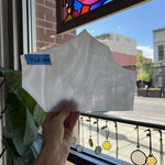White Wispy Mixed Oceanside Sheet Glass Colorado Glassworks