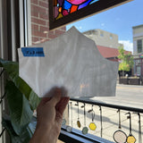White Wispy Mixed Oceanside Sheet Glass Colorado Glassworks