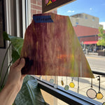 Purple Green Mixed Sheet Glass Colorado Glassworks AK104 (8x6.5in)