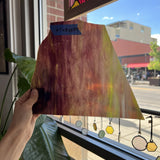 Purple Green Mixed Sheet Glass Colorado Glassworks AK104 (8x6.5in)