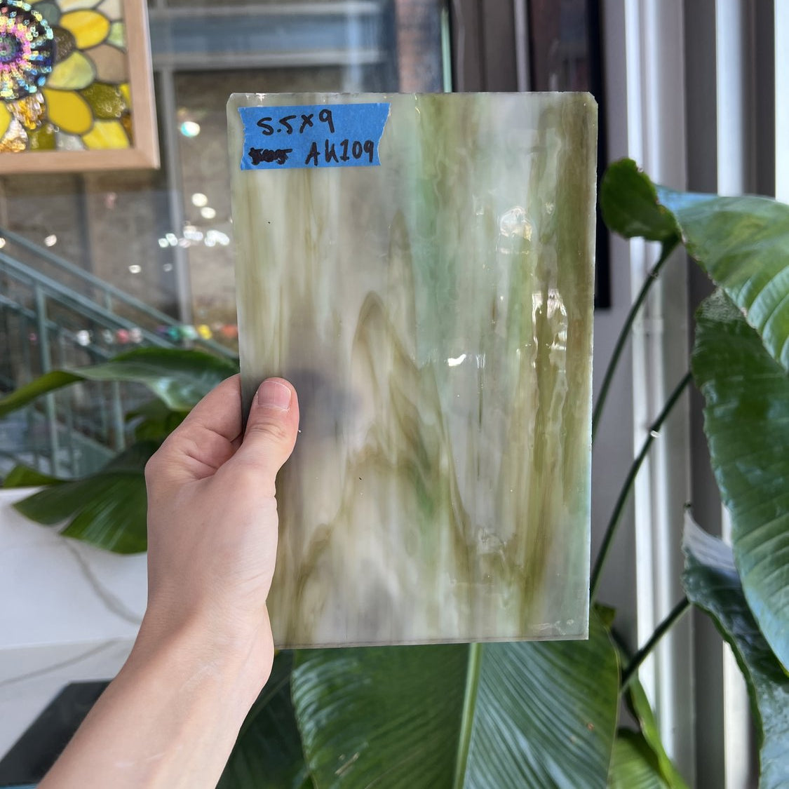 Tan Green Mixed Sheet Glass Colorado Glassworks Default Title