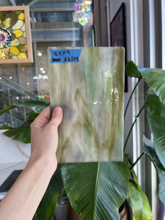 Tan Green Mixed Sheet Glass Colorado Glassworks Default Title