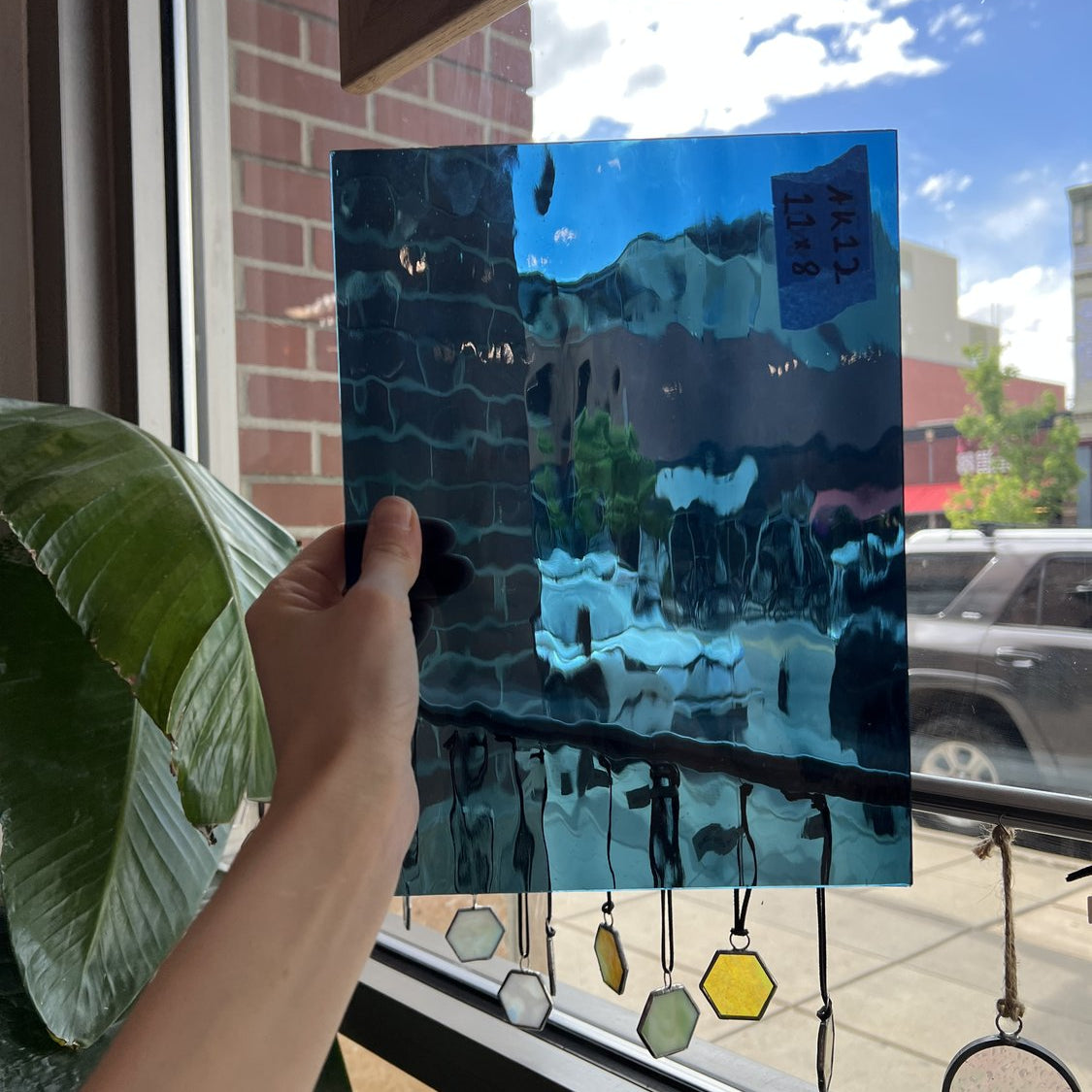 Steel Blue Waterglass Fusible 96 COE Fusible Sheet Glass Colorado Glassworks Default Title