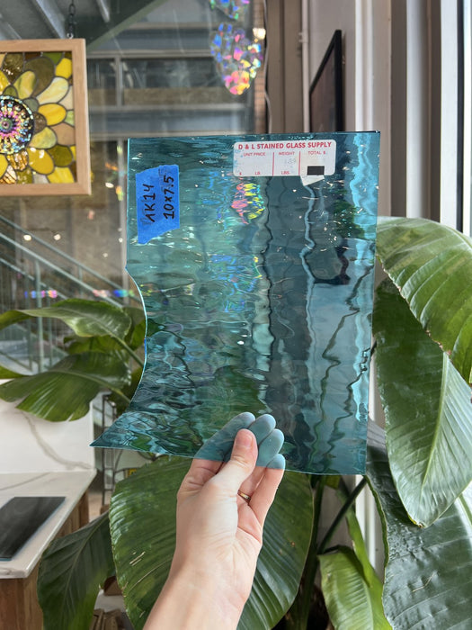 Sky Blue Waterglass Transparent Sheet Glass Colorado Glassworks 10x7.5in (SP-71399213)