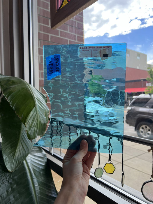 Sky Blue Waterglass Transparent Sheet Glass Colorado Glassworks