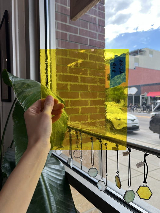 Yellow Artique Spectrum Sheet Glass Spectrum Glass AK22 (9x8in)