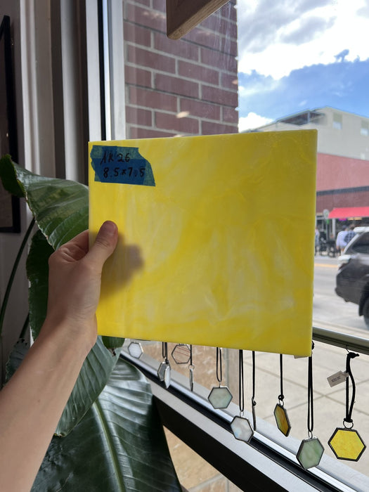 Mixed White Yellow Opal Sheet Glass Colorado Glassworks