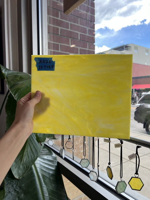 Mixed White Yellow Opal Sheet Glass Colorado Glassworks