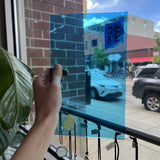 Medium Blue Vintage GNA Sheet Glass Colorado Glassworks 9.5x6in (GNA-72578861)