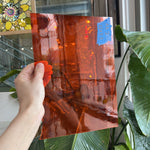 Orange Transparent Artique Spectrum Sheet Glass Spectrum Glass