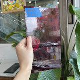 Red Vintage GNA Transparent Sheet Glass Colorado Glassworks