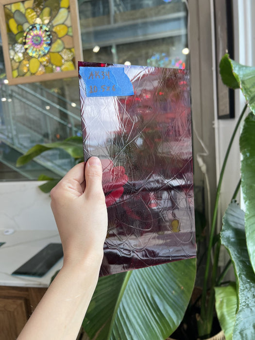 Red Vintage GNA Sheet Glass Colorado Glassworks