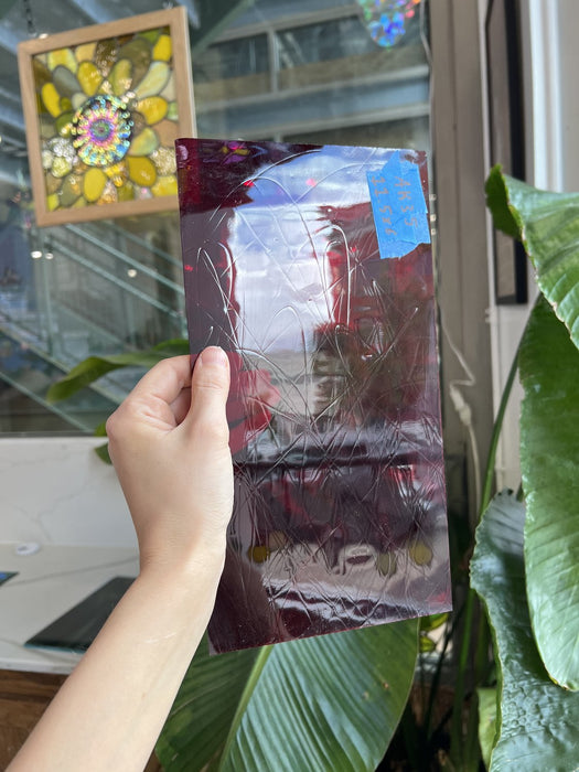 Red Vintage GNA Sheet Glass Colorado Glassworks
