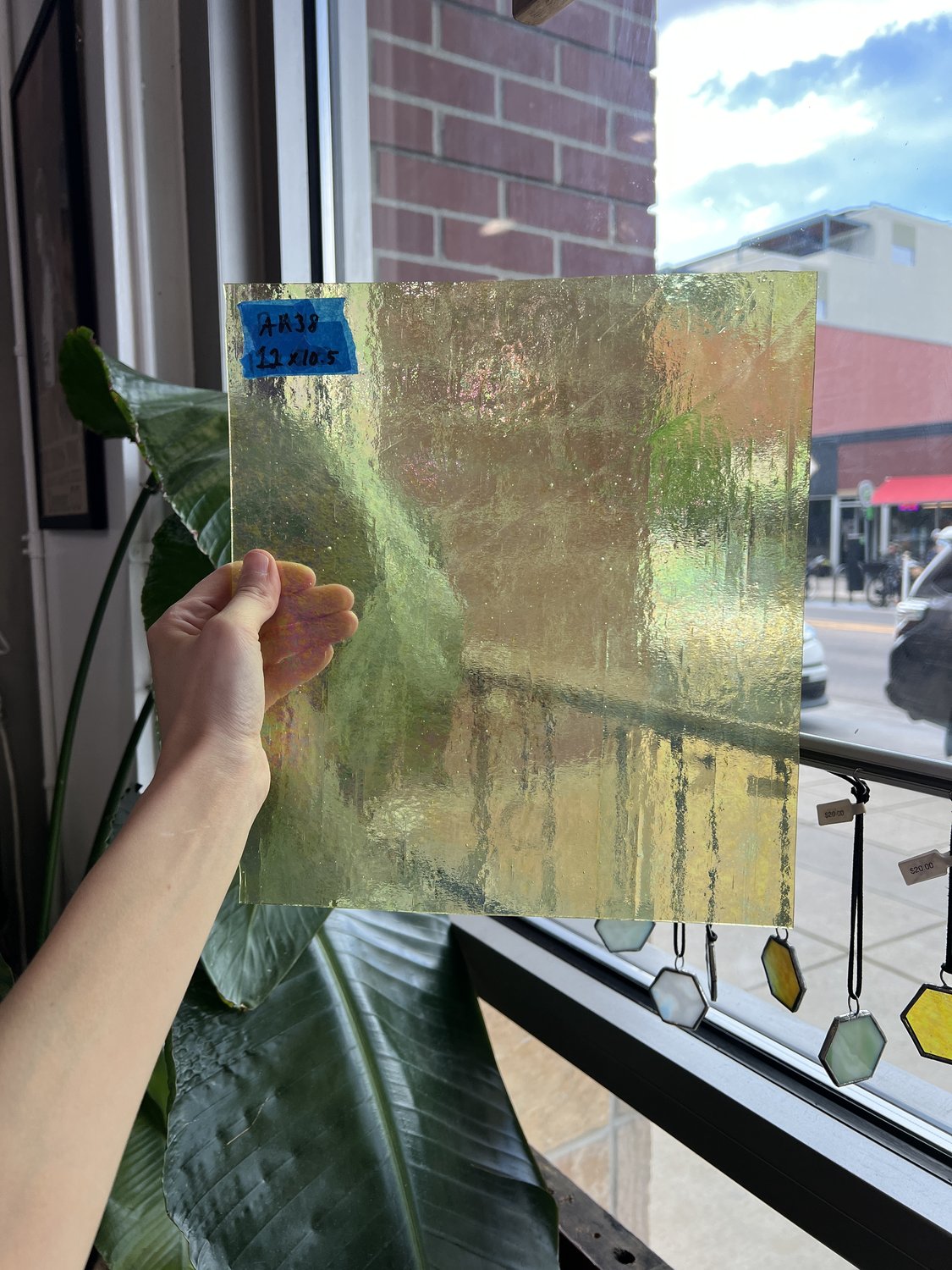 Wissmach 96 COE Yellow Transparent Luminescent Fusible Fusible Sheet Glass Wissmach Glass