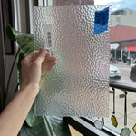 Clear Iridescent Hammered