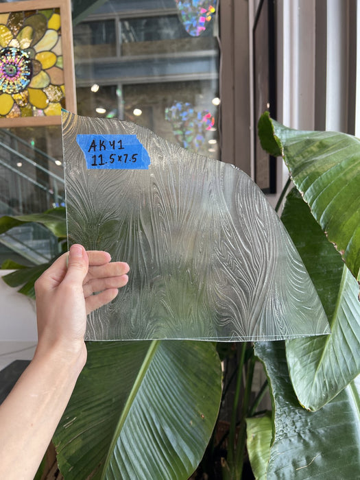 Transparent Taffeta Sheet Glass Colorado Glassworks AK41 (11.5x7.5in)