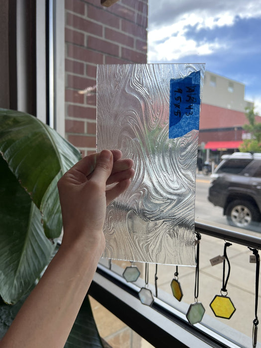 Transparent Taffeta Sheet Glass Colorado Glassworks AK43 (9.5x5in)