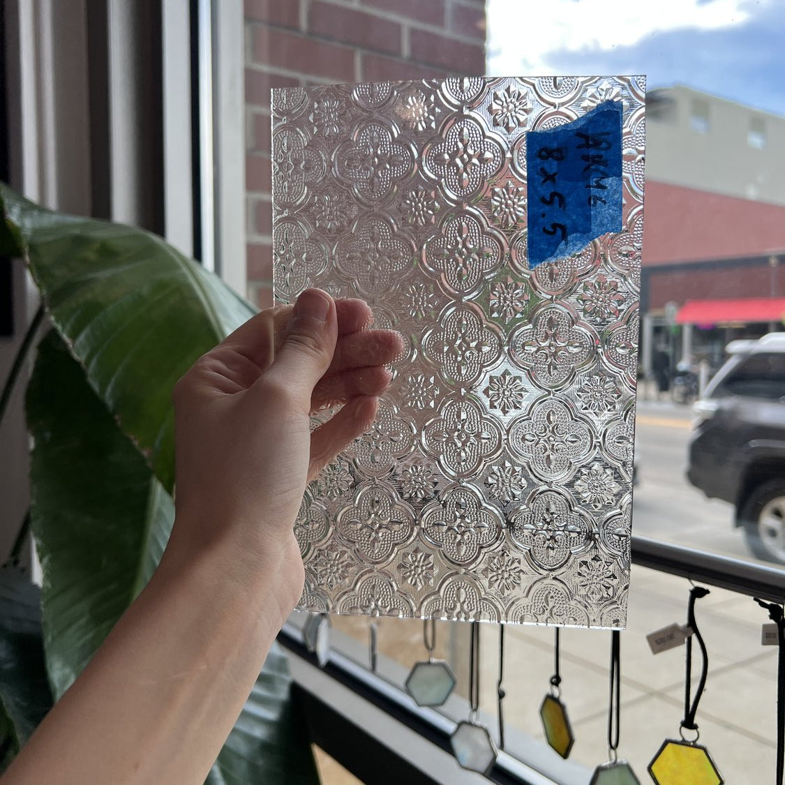 Clear Textured Morisco Lace