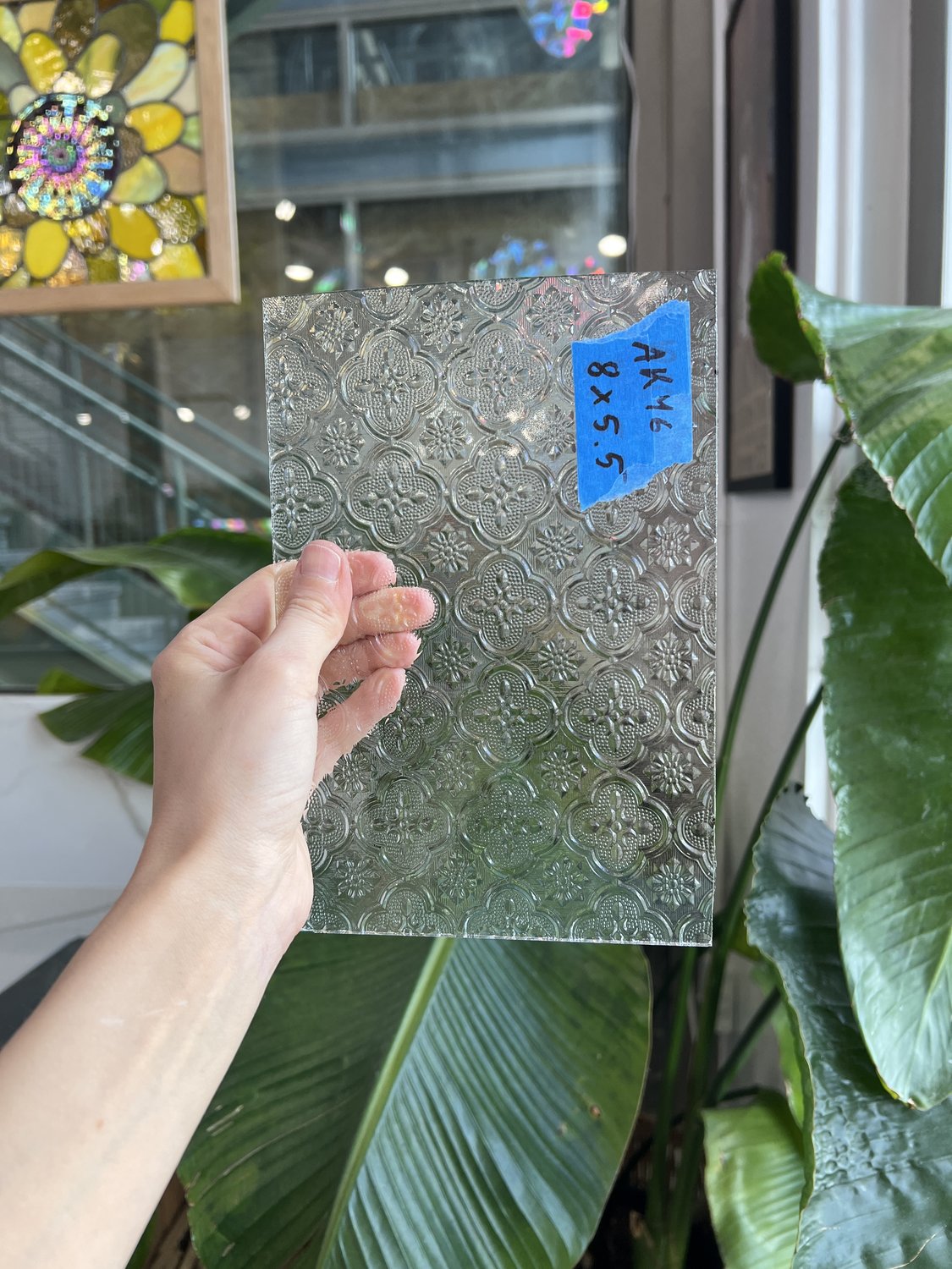 Clear Textured Morisco Lace Sheet Glass Colorado Glassworks