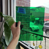 Shamrock Green Vintage GNA Sheet Glass Colorado Glassworks 9.5x8in (GNA-73987885)