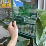 Shamrock Green Vintage GNA Sheet Glass Colorado Glassworks 12x8in (GNA-74020653)