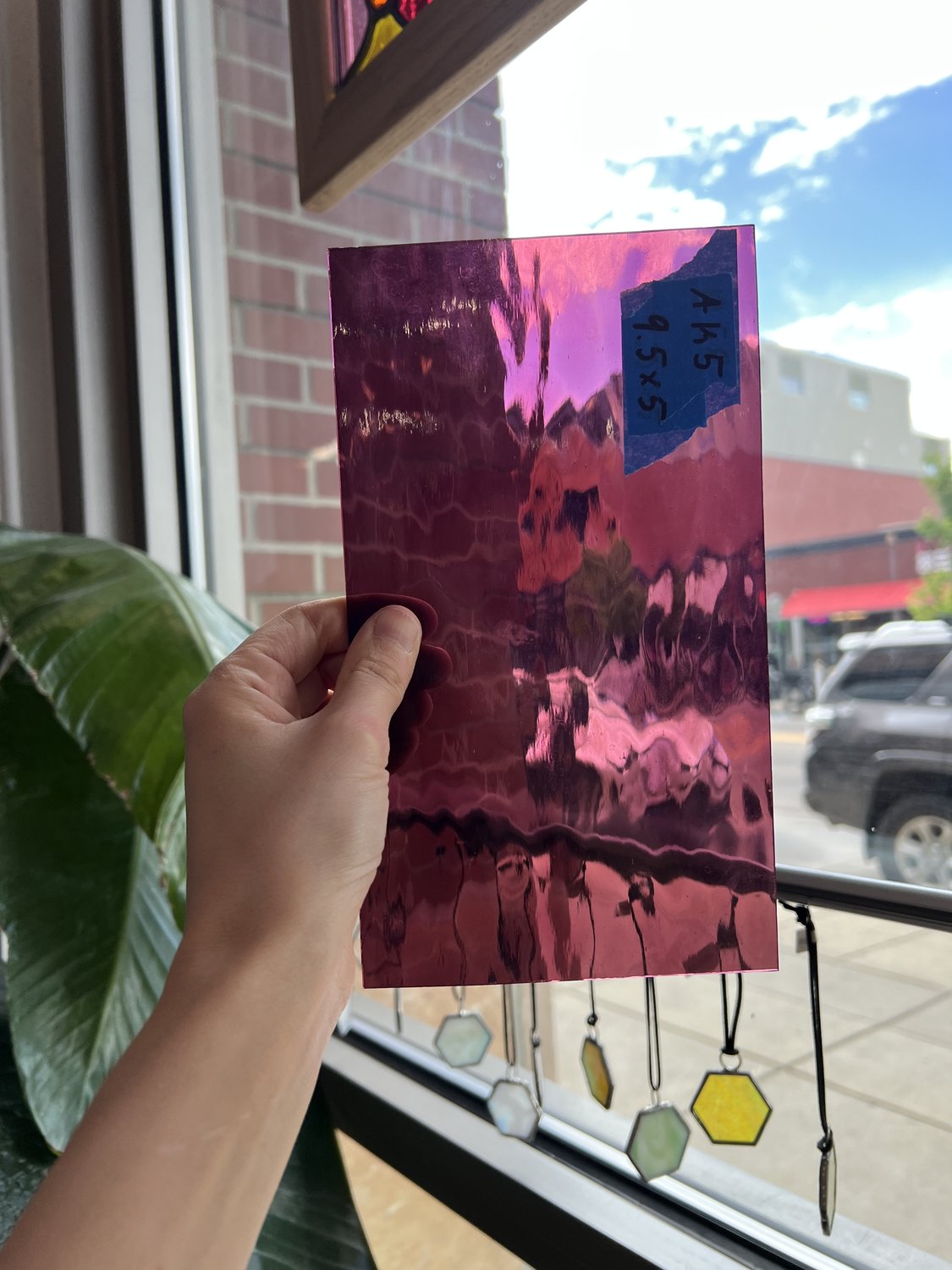 Purple Waterglass Transparent Sheet Glass Colorado Glassworks