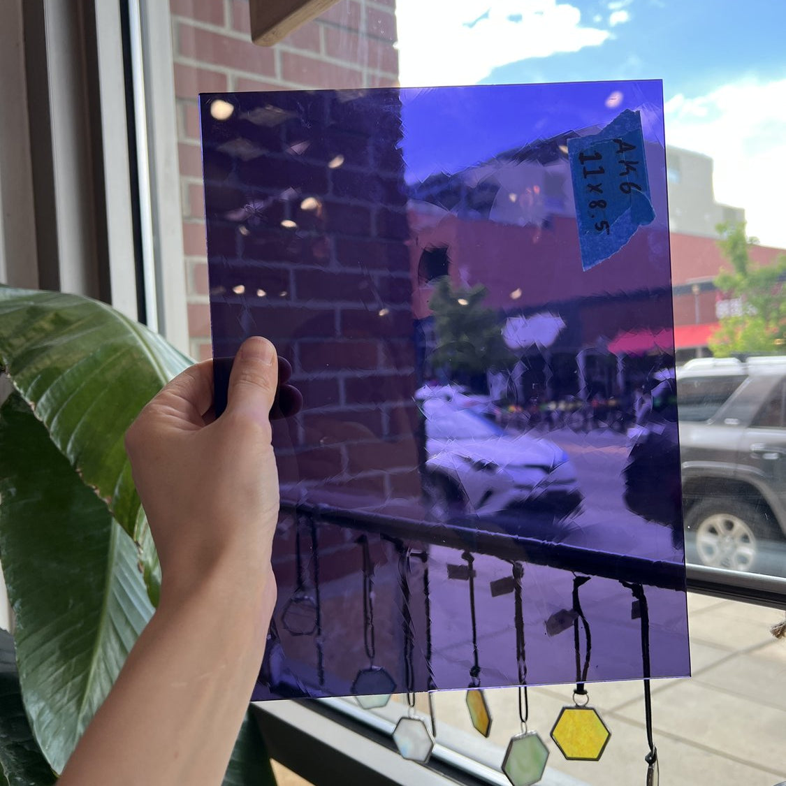 Purple Vintage GNA Transparent Sheet Glass Colorado Glassworks Default Title