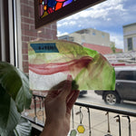 Pink Green Mixed Youghiogheny Sheet Glass Youghiogheny Glass