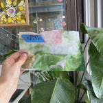 Pink Green Mixed Youghiogheny Sheet Glass Youghiogheny Glass AK64 (7.5x4.5in)