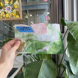 Pink Green Mixed Youghiogheny Sheet Glass Youghiogheny Glass AK64 (7.5x4.5in)