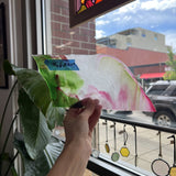 Pink Green Mixed Youghiogheny Sheet Glass Youghiogheny Glass