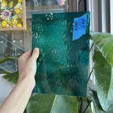 Teal Rough Rolled Spectrum Sheet Glass Spectrum Glass 10x7in (SP-76379949)